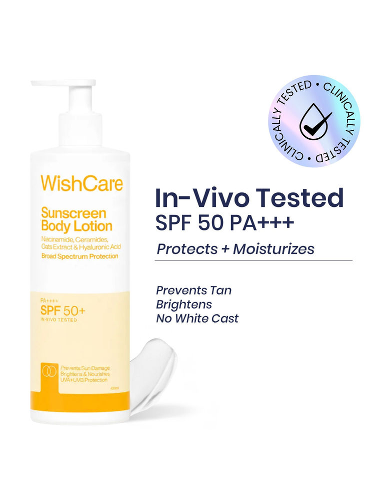 Wishcare Sunscreen Body Lotion SPF 50 PA+++ UVA & UVB Protection-picture-12