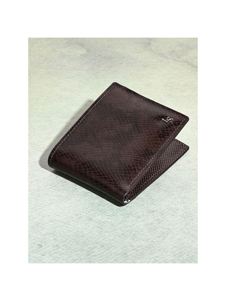 Louis Stitch Men Brown Spanish Leather Bifold Wallet-image-35