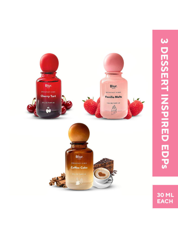 BLUR India EDP Combo Cherry Tart + Vanilla Melts + Coffee Cake Fragrance Set of 3-picture-3