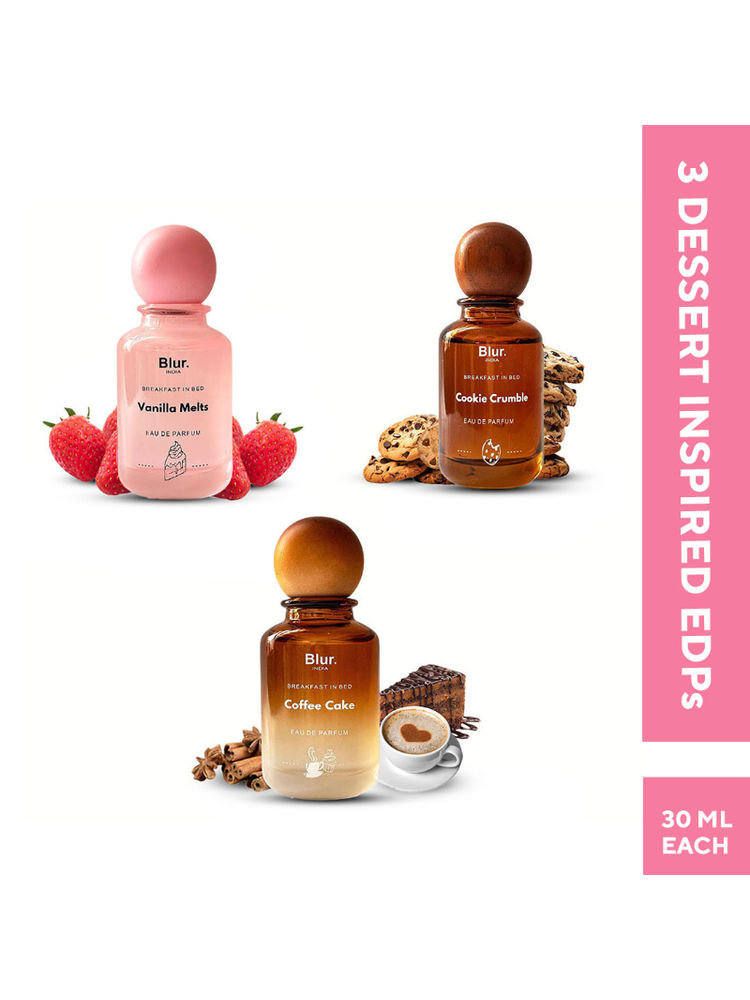 BLUR India EDP Combo Vanilla Melts + Cookie Crumble + Coffee Cake Perfume Pack of 3-image-8