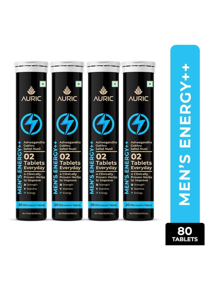 Auric Men's Energy++ Effervescent Testosterone Booster & Sexual Enhancer Tablets (Pack of 4)-picture-22