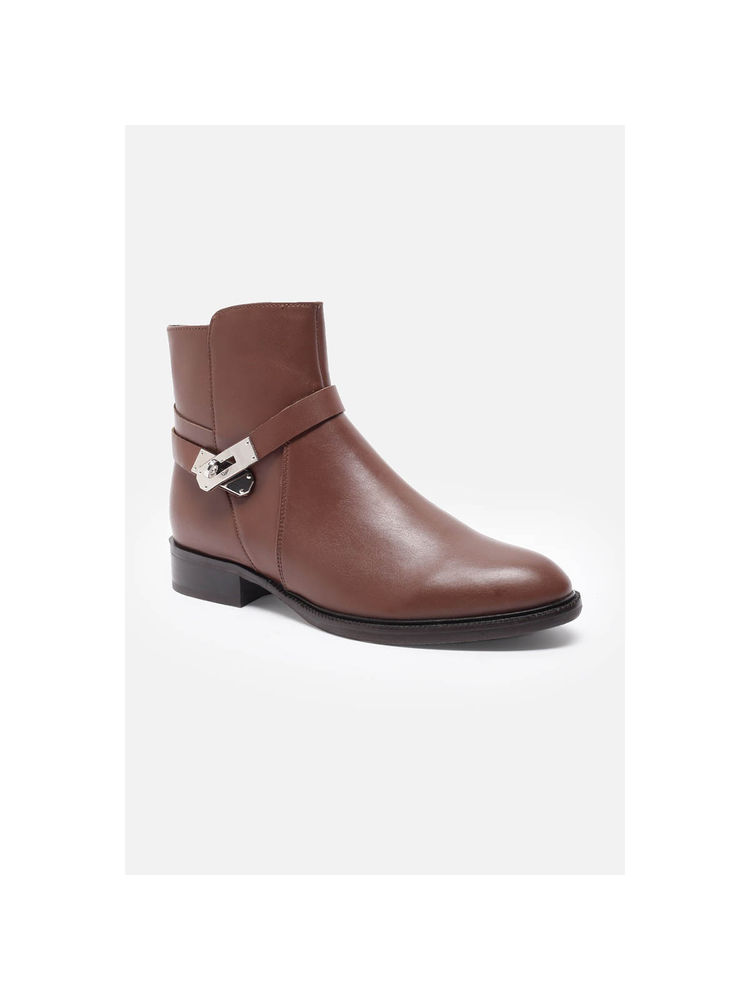 Allen Solly Women Brown Solid Casual Boots-picture-18