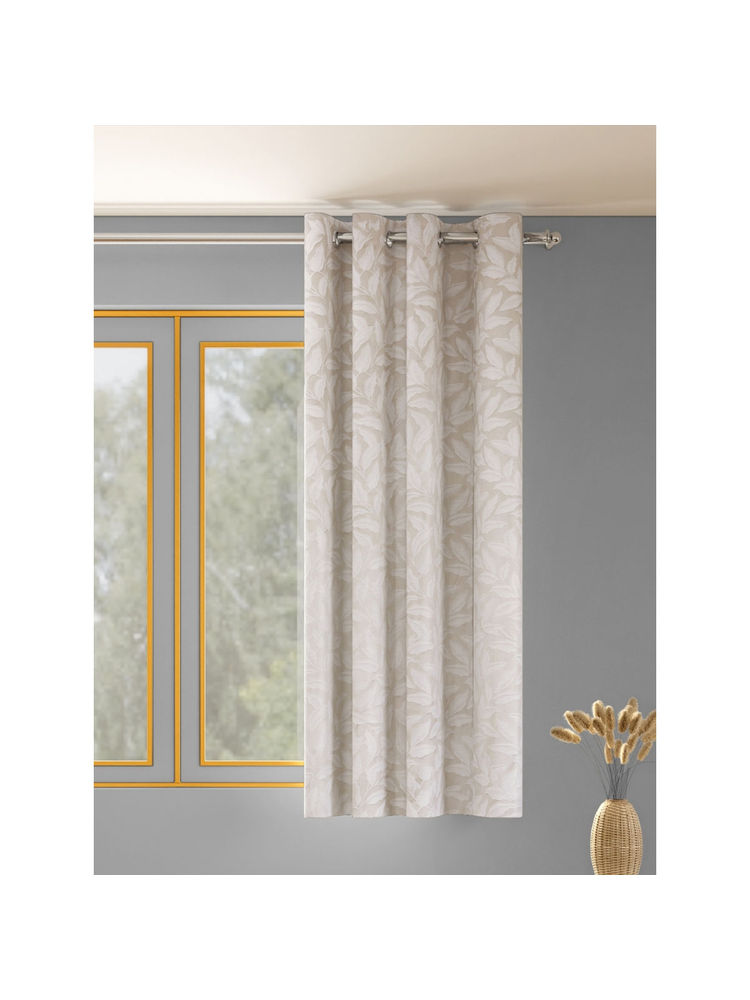 Haus & Kinder Botanic Hush Polyester Single Window Curtain Pearl-picture-3