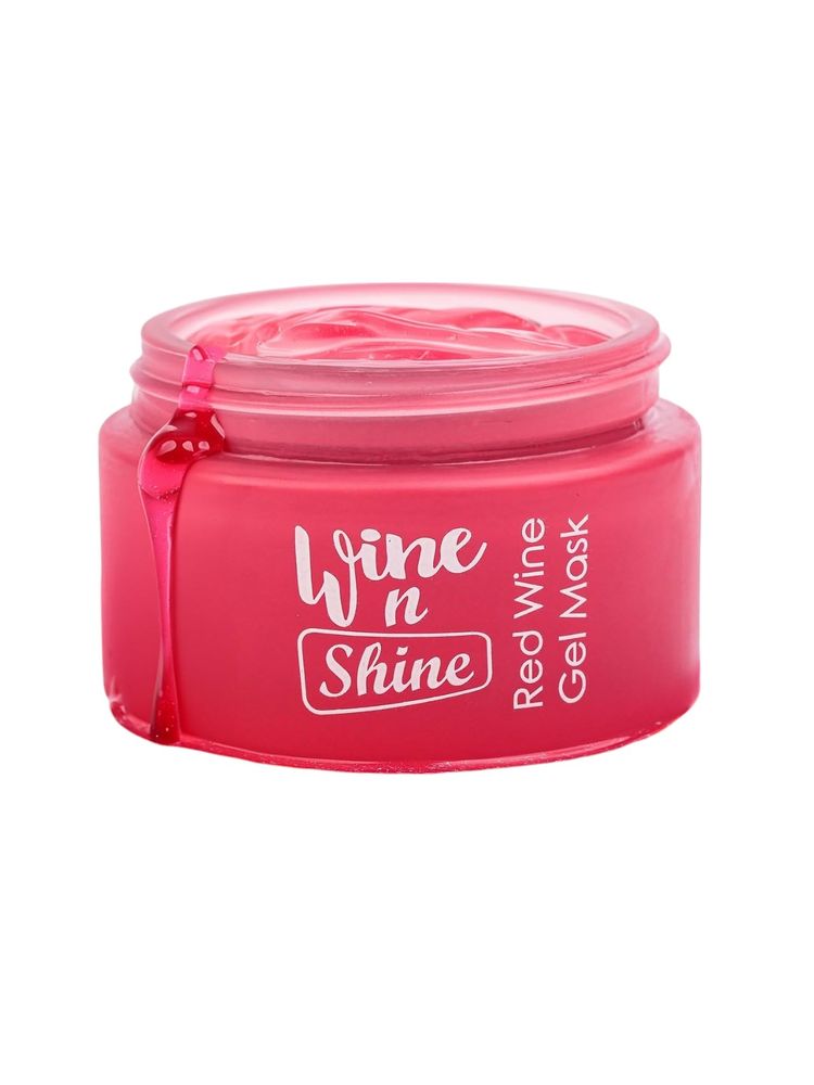 WILDGLOW 7in1 Red Wine Gel Face Mask for Glowing Skin, De-Tan, Open Pores Tightening & Dark Spots