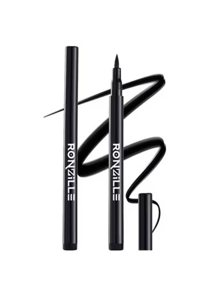 Ronzille Deep Black Sketch Matte Eyeliner Pencil Black-image-2