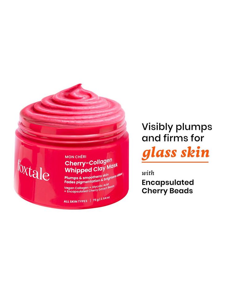 Foxtale Cherry-Collagen Whipped Clay Mask