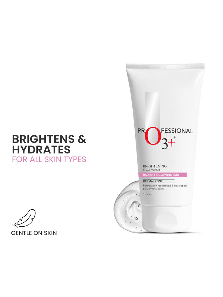 O3+ Brightening & Whitening Face Wash With Cucumber & Aloe Vera Extract All Skin Types