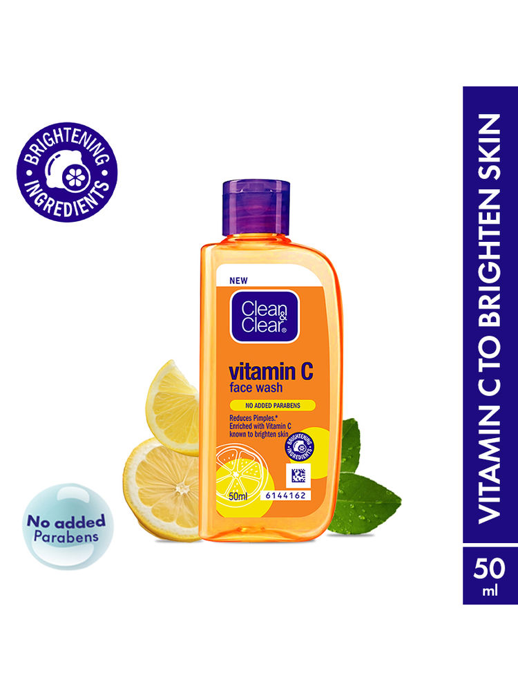 Clean & Clear Vitamin C Face Wash - Gentle Brightening & Hydrating Cleanser Reduces Acne In 7 Days-image-35