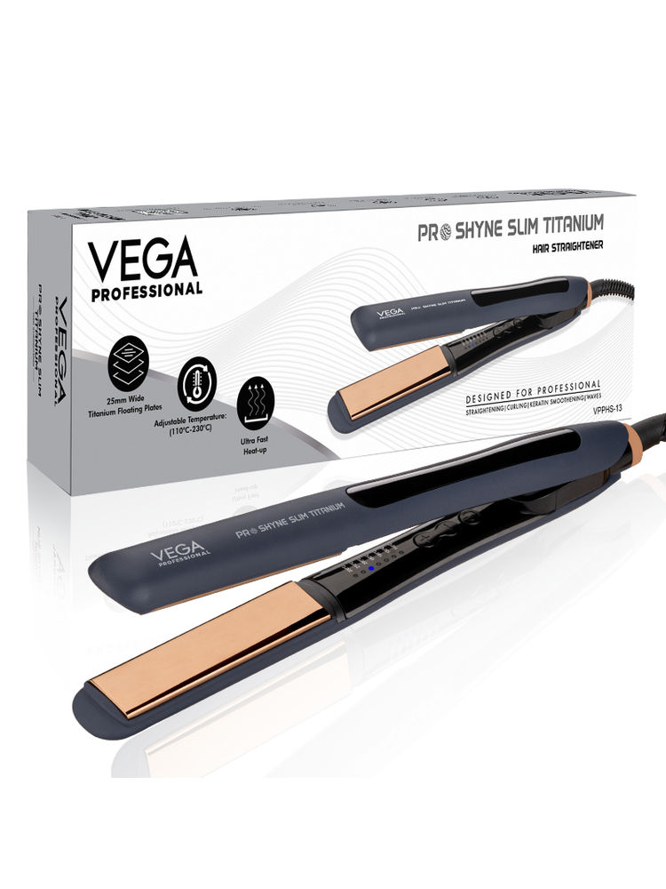 VEGA Professional Pro-Shyne Slim Titanium Hair Straightener-image-6