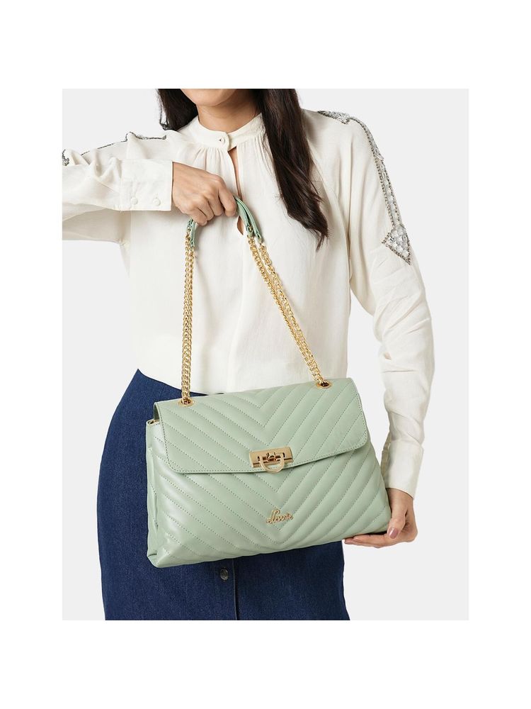 Lavie Women Veden Large Flap Green Handbag-picture-10