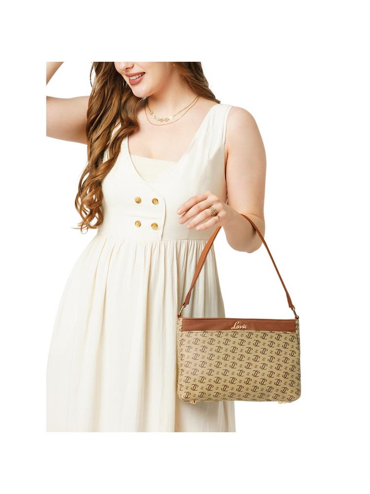 Lavie Woman Olivia Beige Handbag-image-2