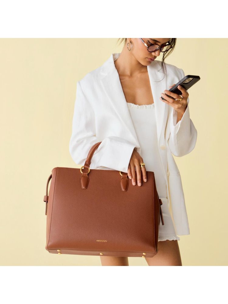 MIRAGGIO Melissa Brown Tote Bag with Detachable Strap-picture-26