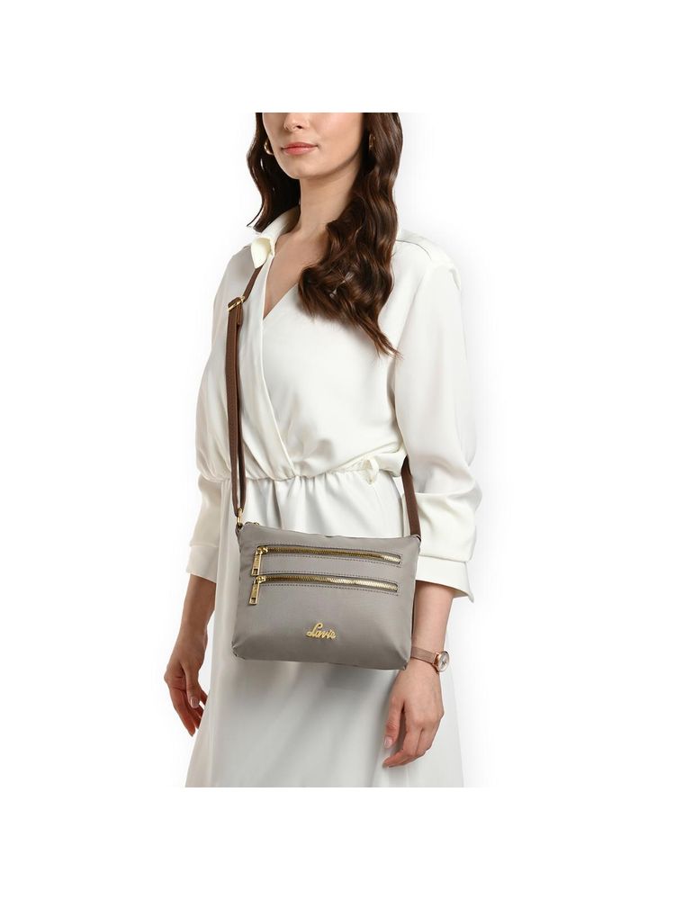 Lavie Aiko Women Grey Sling Bag-picture-10