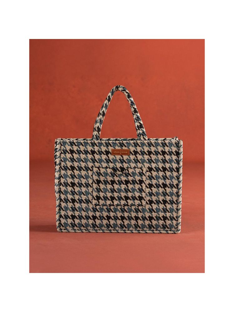 Urban Space Women Green Cotton Jacquard Handbag-picture-8