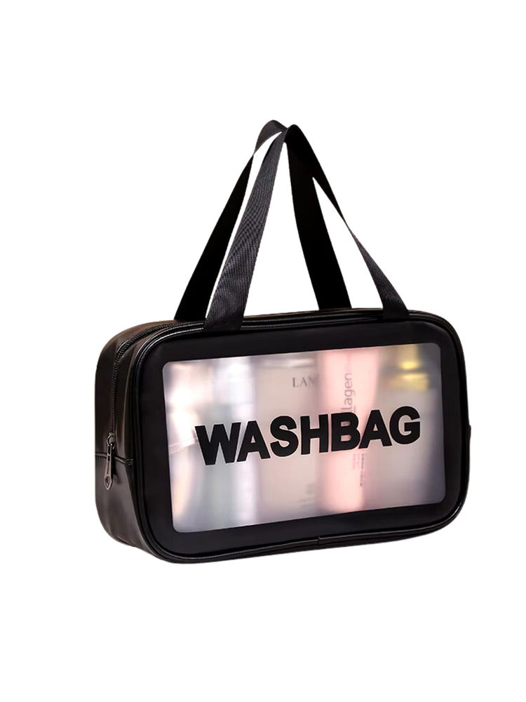 Kayanara Transparent Travel Large Makeup Bag - Black Wash Bag-picture-18