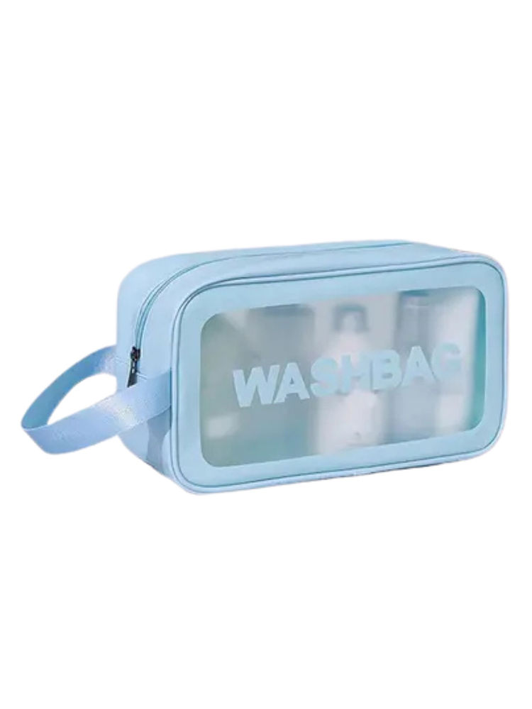Kayanara Transparent Travel Small Makeup Bag - Blue Wash Bag