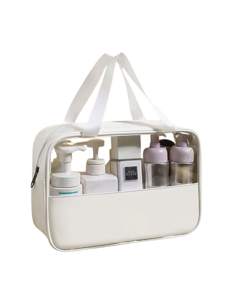 Kayanara Transparent Large Travel Makeup Kit - White Toiletry Bag-picture-17