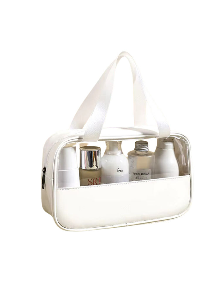 Kayanara Transparent Medium Travel Makeup Kit - White Toiletry Bag-picture-25