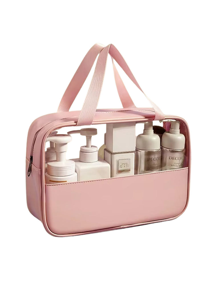 Kayanara Transparent Large Travel Makeup Kit - Pink Toiletry Bag-picture-27