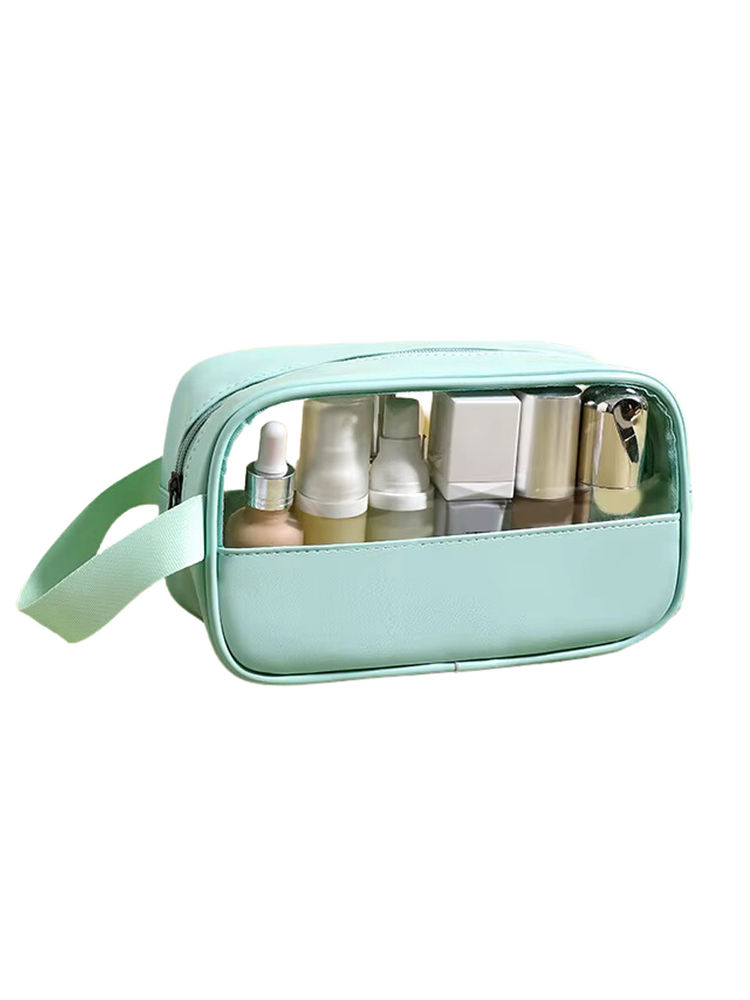 Kayanara Transparent Small Travel Makeup Kit - Green Toiletry Bag-picture-12