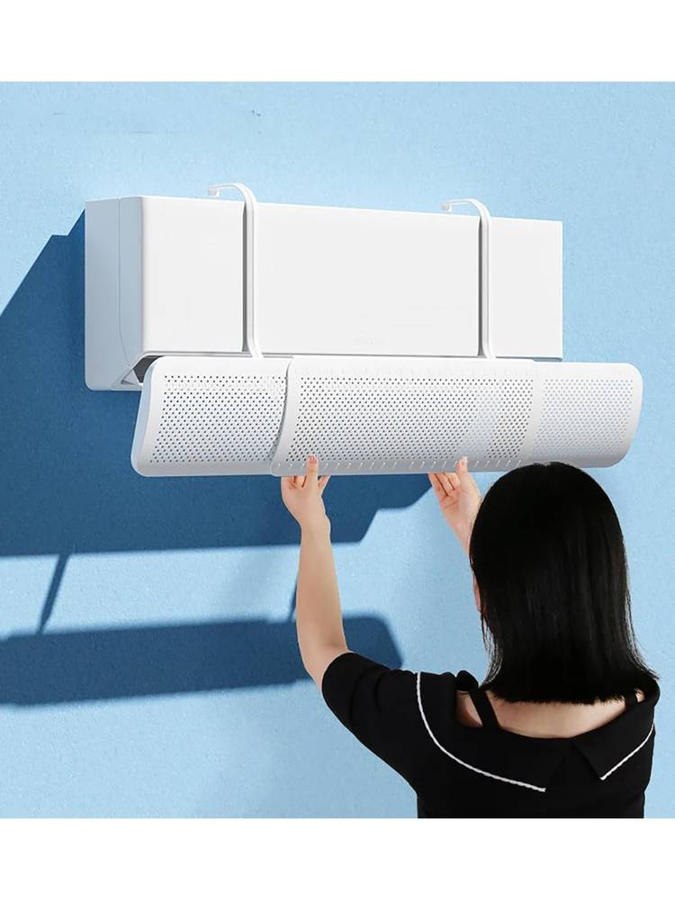 House of Quirk White Adjustable AC Air Deflector Windshield Spacing Suitable for Hanging-picture-35