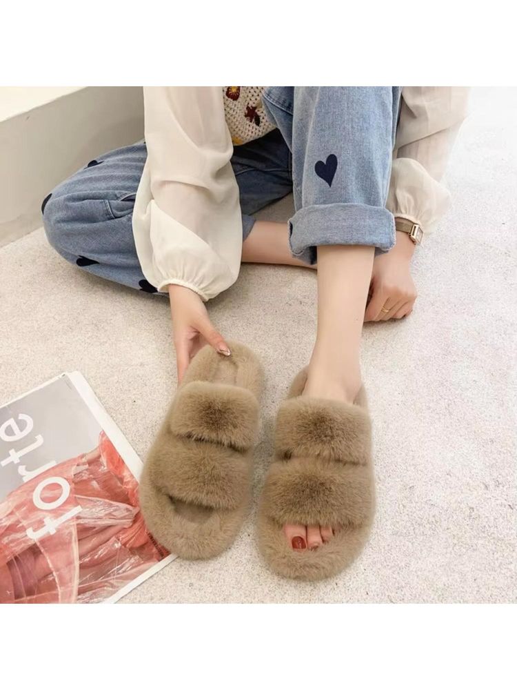 Drunken Women Brown Room Slippers-image-24