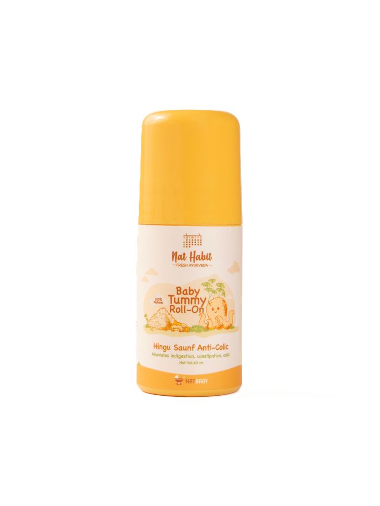 Nat Habit Hingu Saunf Anti-Colic Baby Tummy Roll-On