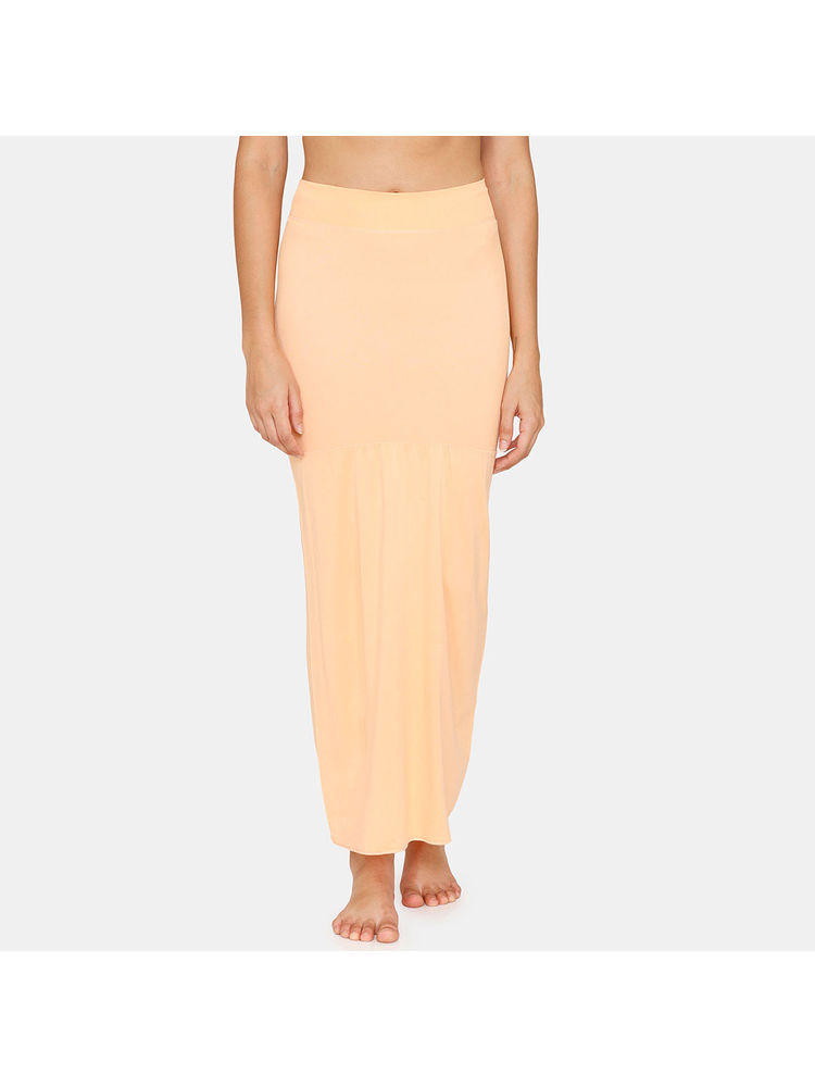 Zivame All Day Flared Mermaid Reversible Saree Shapewear - Salmon N Powder Pink-picture-20