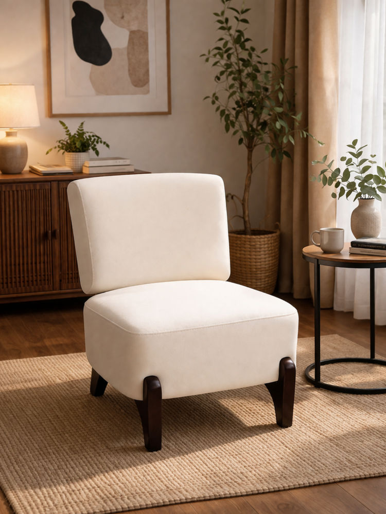JABRIX White Virella Accent Chair-image-11