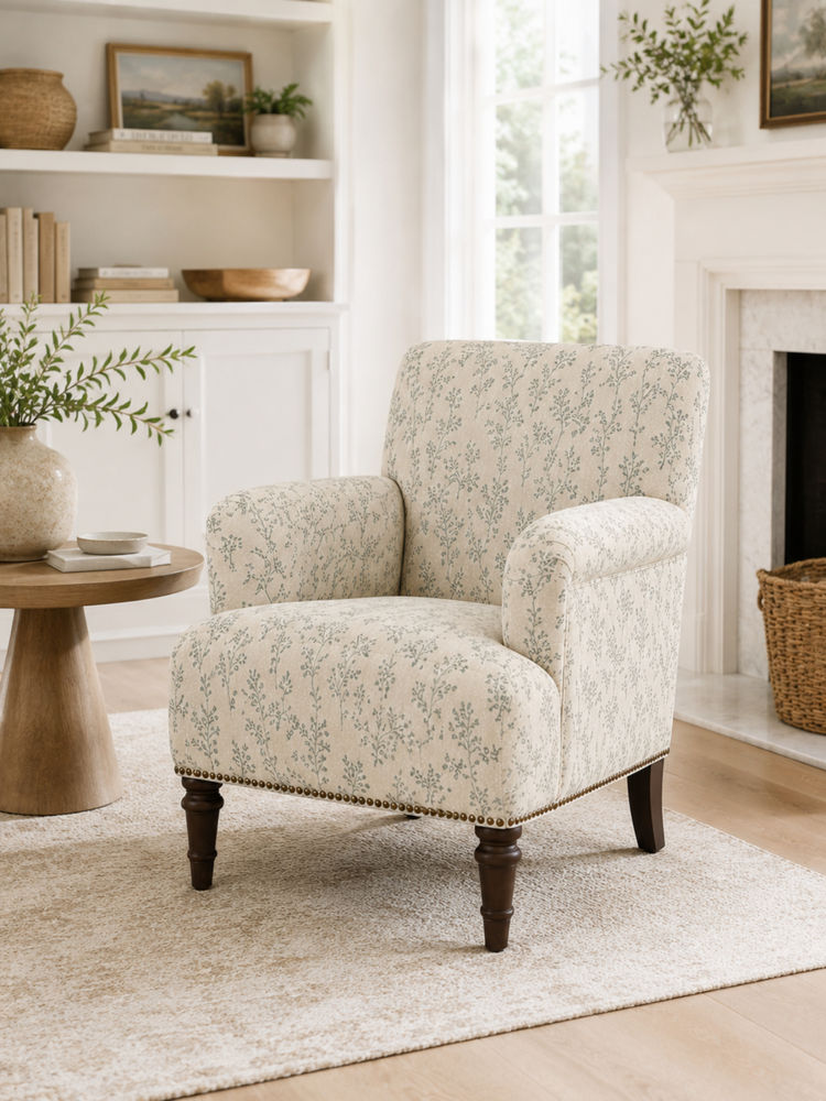 JABRIX Beige Vilo Arm Chair-image-16
