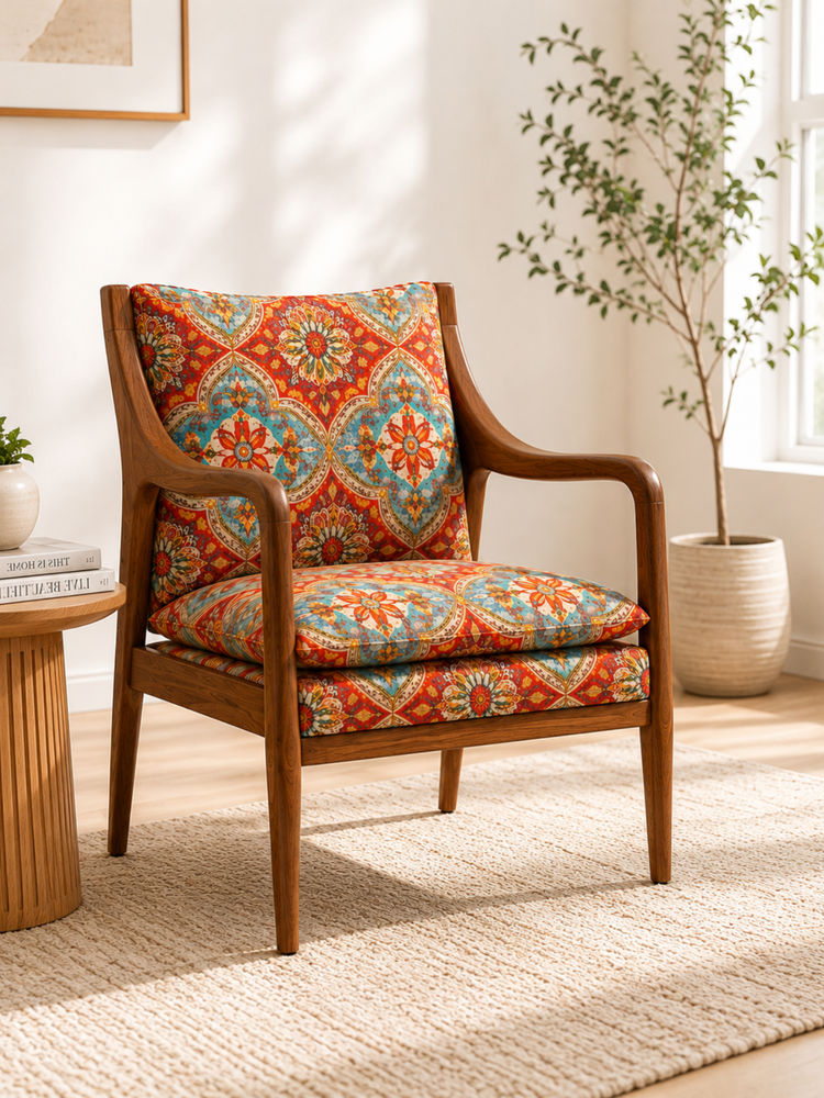 JABRIX Red Azario Arm Chair-image-25