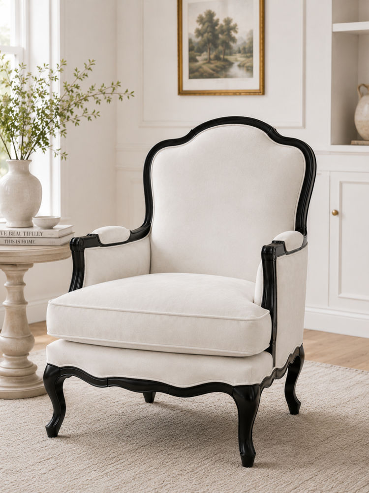 JABRIX White Avensia Arm Chair-image-31