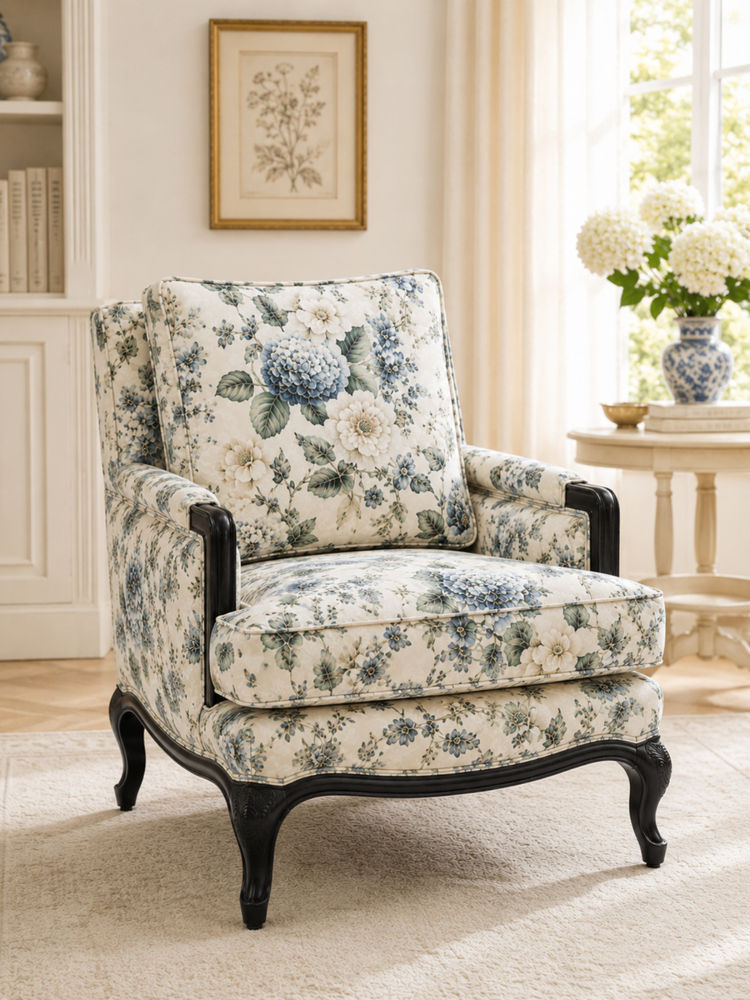 JABRIX Beige Elvian Arm Chair-image-42