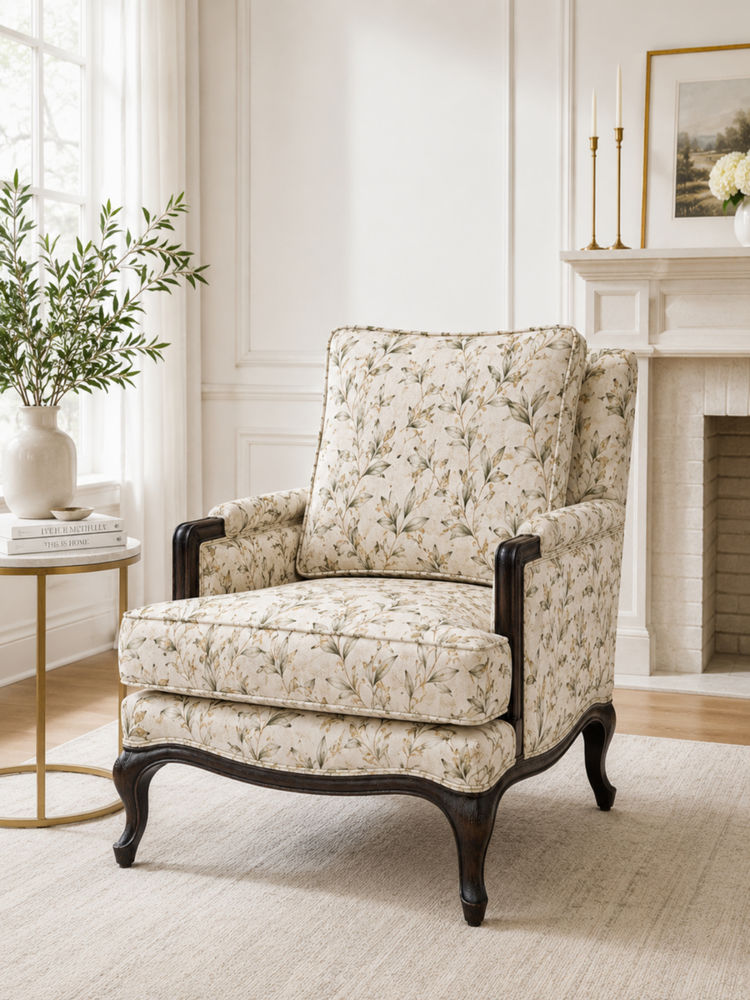 JABRIX Beige Mirano Arm Chair-picture-1