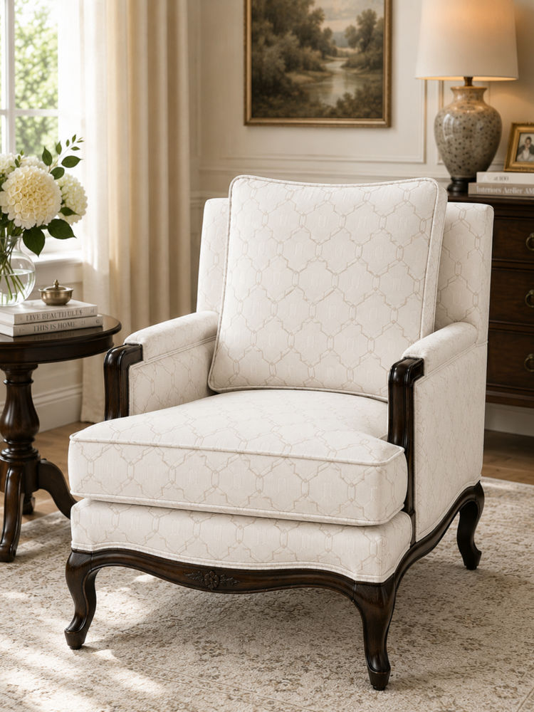 JABRIX White Zorvix Arm Chair-image-13