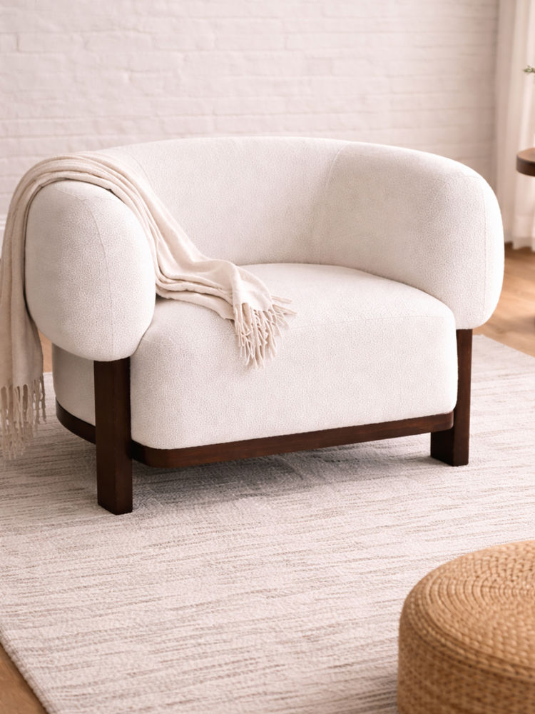 JABRIX White Zenis Lounge Chair-image-43