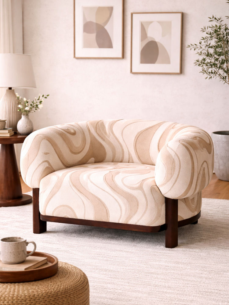 JABRIX Beige Avis Lounge Chair-image-29