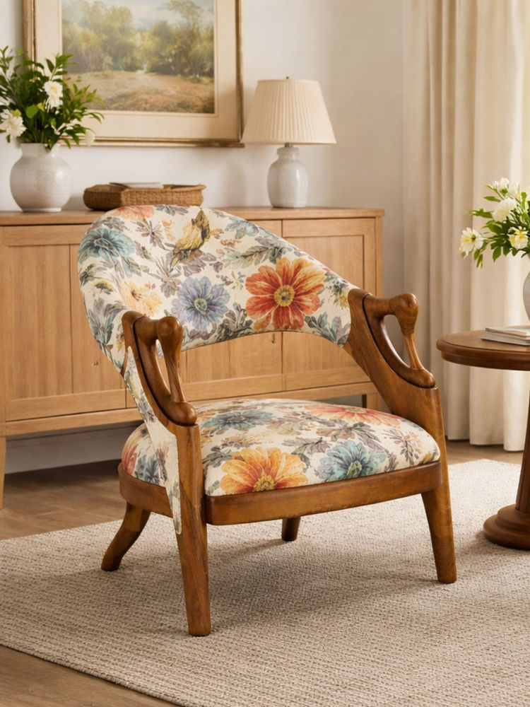 JABRIX White Aristo Accent Chair-image-39