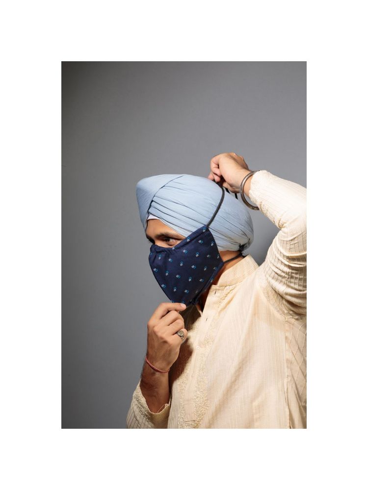 The Cover Up Project Mask For The Turban Man - Paaji (Pack Of 3, Formal) - Multi-Color (Free Size)-image-35