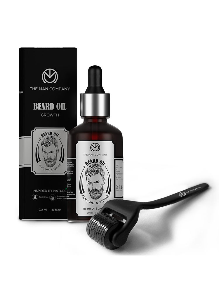 The Man Company Beard Booster Duo Derma Roller + Beard Oil-image-26