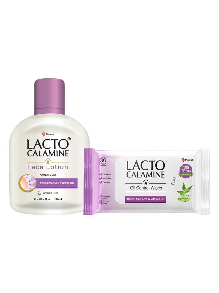 Lacto Calamine Oil Control Therapy - Face Lotion & Wipes