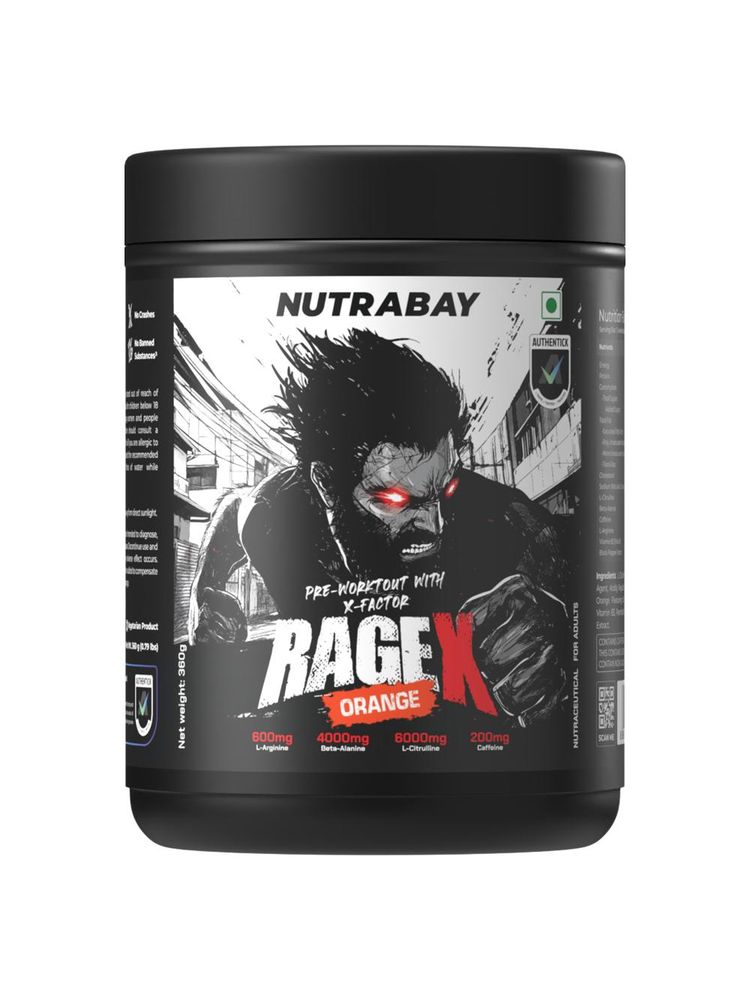 Nutrabay Ragex Pre Workout Supplement Powder - Orange Flavour-picture-12