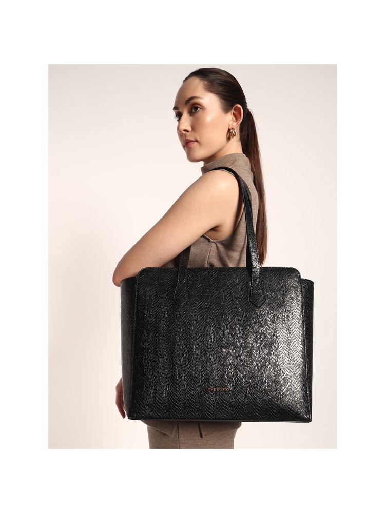 THE GUSTO System Black Tote Bag (M)-picture-13
