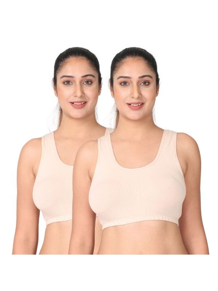 Adira Pack Of 2 Sleep Bras - Nude-picture-12