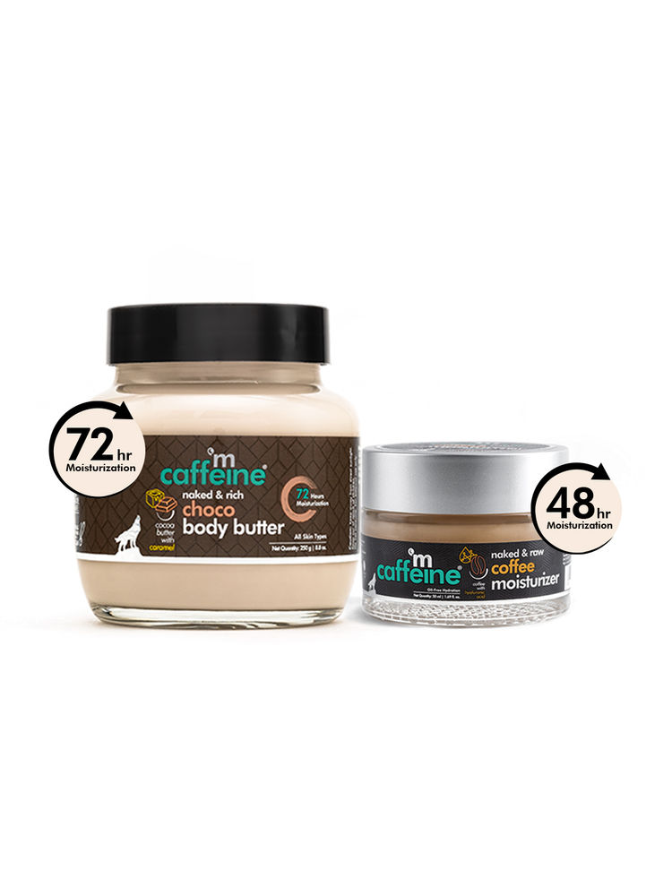 MCaffeine Deep Moisturization Duo - Choco Body Butter & Coffee Face Moisturizer