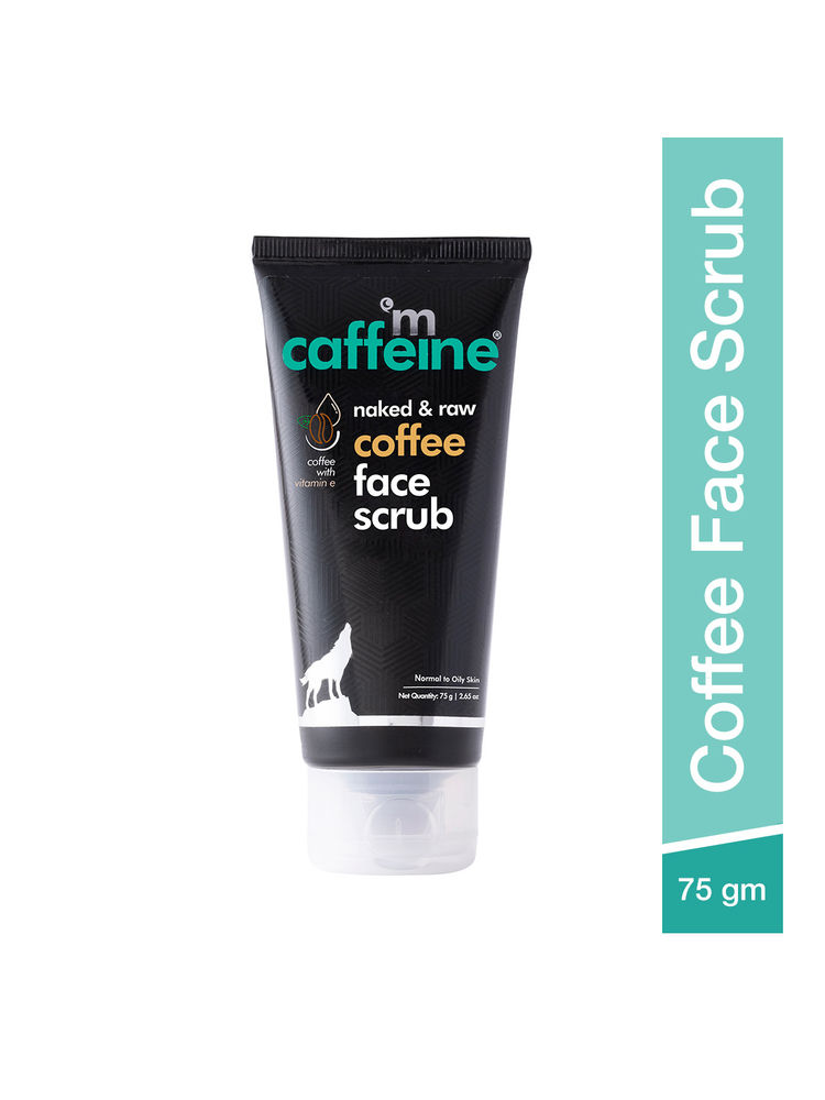 MCaffeine Naked Raw Coffee Face Scrub With Walnut & Vitamin E For Fresh & Glowing Skin
