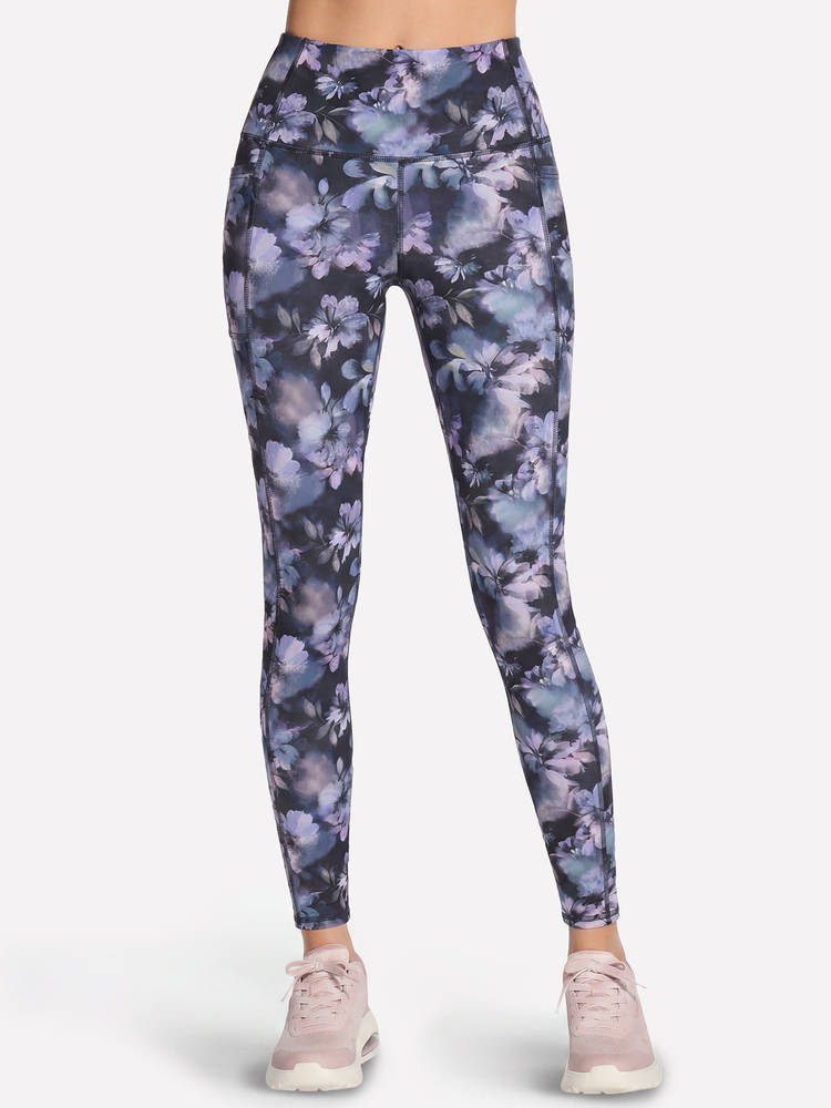 SKECHERS Gowalk Printed Fl Hw Purple Leggings
