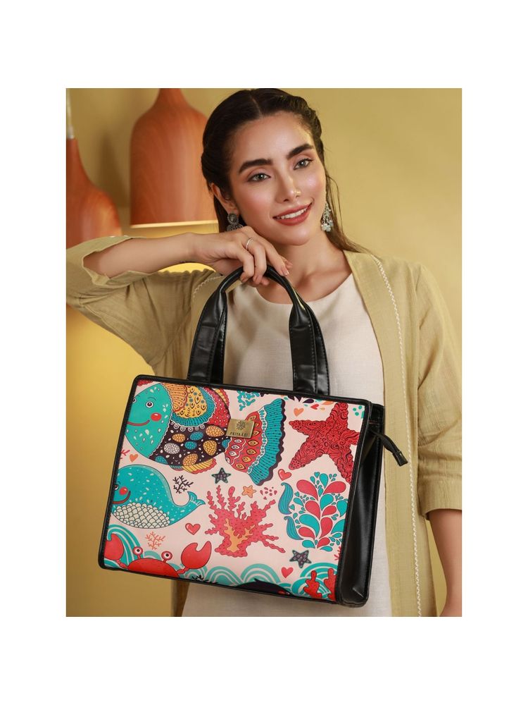 Priyaasi Artistic Marine Digital Print Tote Bag