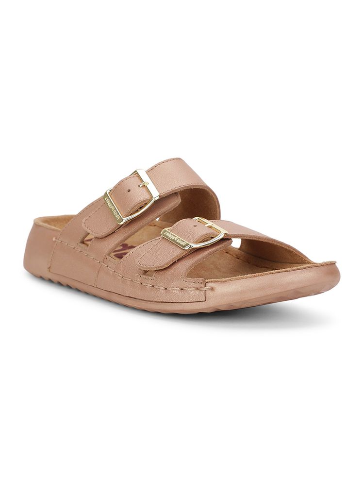 Hush Puppies Women Gold Sandals-image-24