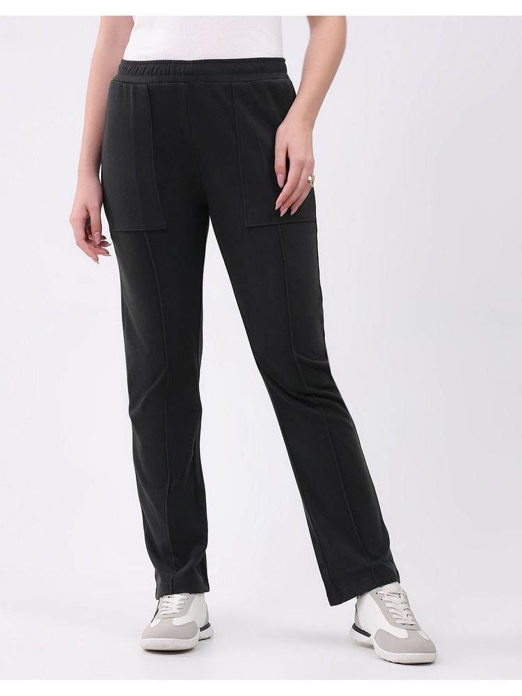 Monte Carlo Green Polyester Blend Solid Regular Fit Trackpant-picture-14